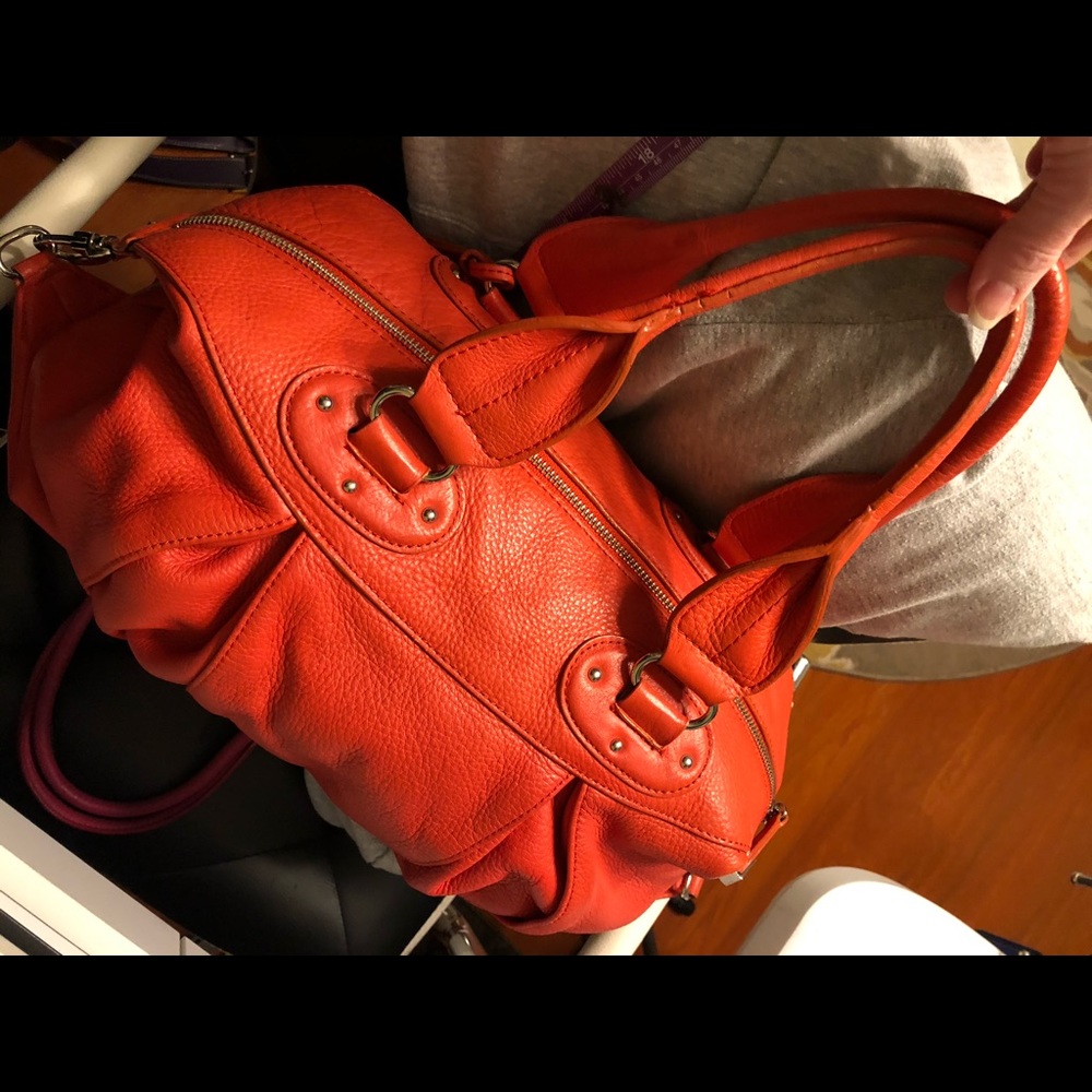 Maxximum Orange Leather Bag